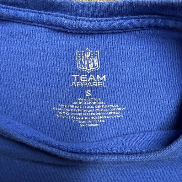 New York Giants Long Sleeve Shirt Mens Small Blue NFL Team Football Crew Neck - Picture 2 of 5